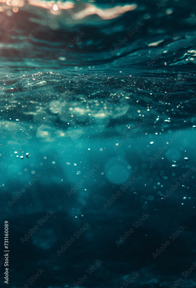 Serene Underwater Beauty: Sunlit Depths, Clear Blue Waters, and Vibrant Skies in a Tranquil Aquatic Scene Serene Underwater Beauty: Sunlit Depths, Clear Blue Waters, and Vibrant Skies in a Tranquil Aquatic Scene
