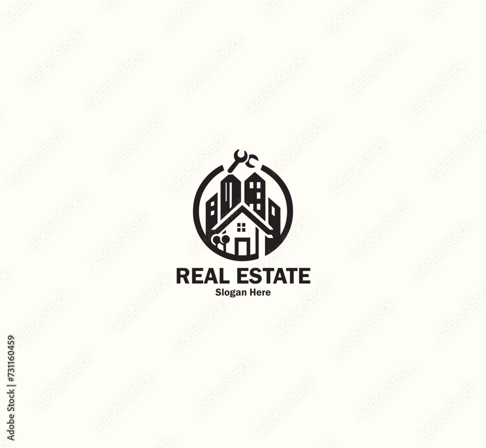 real state, property, home logo real state, property, home logo