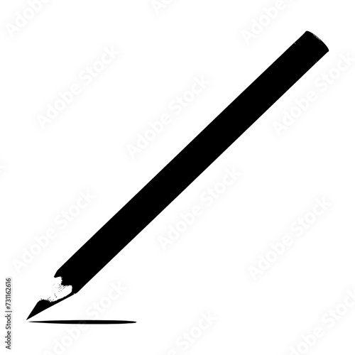 Silhouette pencil black color only 