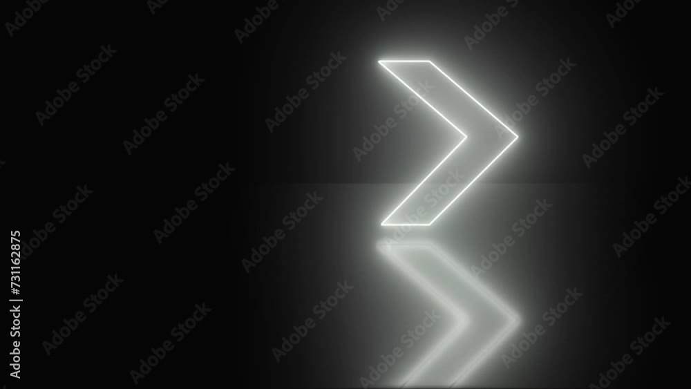 White neon arrows on a black background. navigation, night, arrow, transparent. White neon arrows on a black background. navigation, night, arrow, transparent.