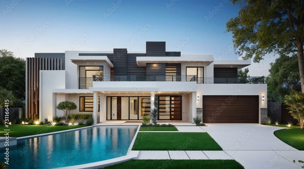 3d house model rendering on white background, Clean and precise 3D illustration modern cozy house. Concept for real estate or property. 3d house model rendering on white background, Clean and precise 3D illustration modern cozy house. Concept for real estate or property.