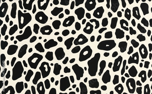 Abstract black and white artwork featuring organic animal motifs, shaped canvas, and mosaic-like patterns. High-resolution, modern, and minimalistic with bold contrast and intricate details