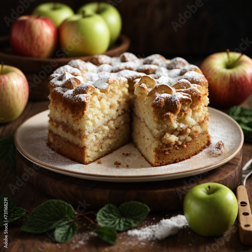 Polish Apple Cake Szarlotka - A Warm Spiced Dessert