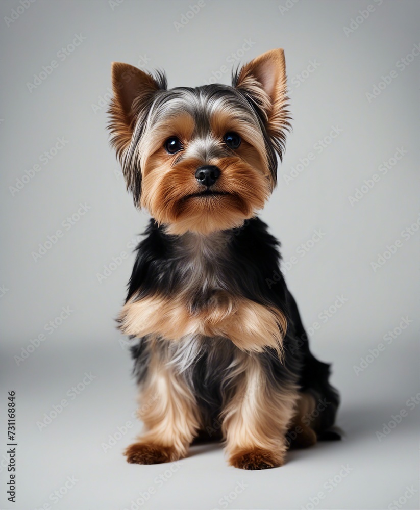 cute Yorkshire terrier, isolated white background
cute Yorkshire terrier, isolated white background