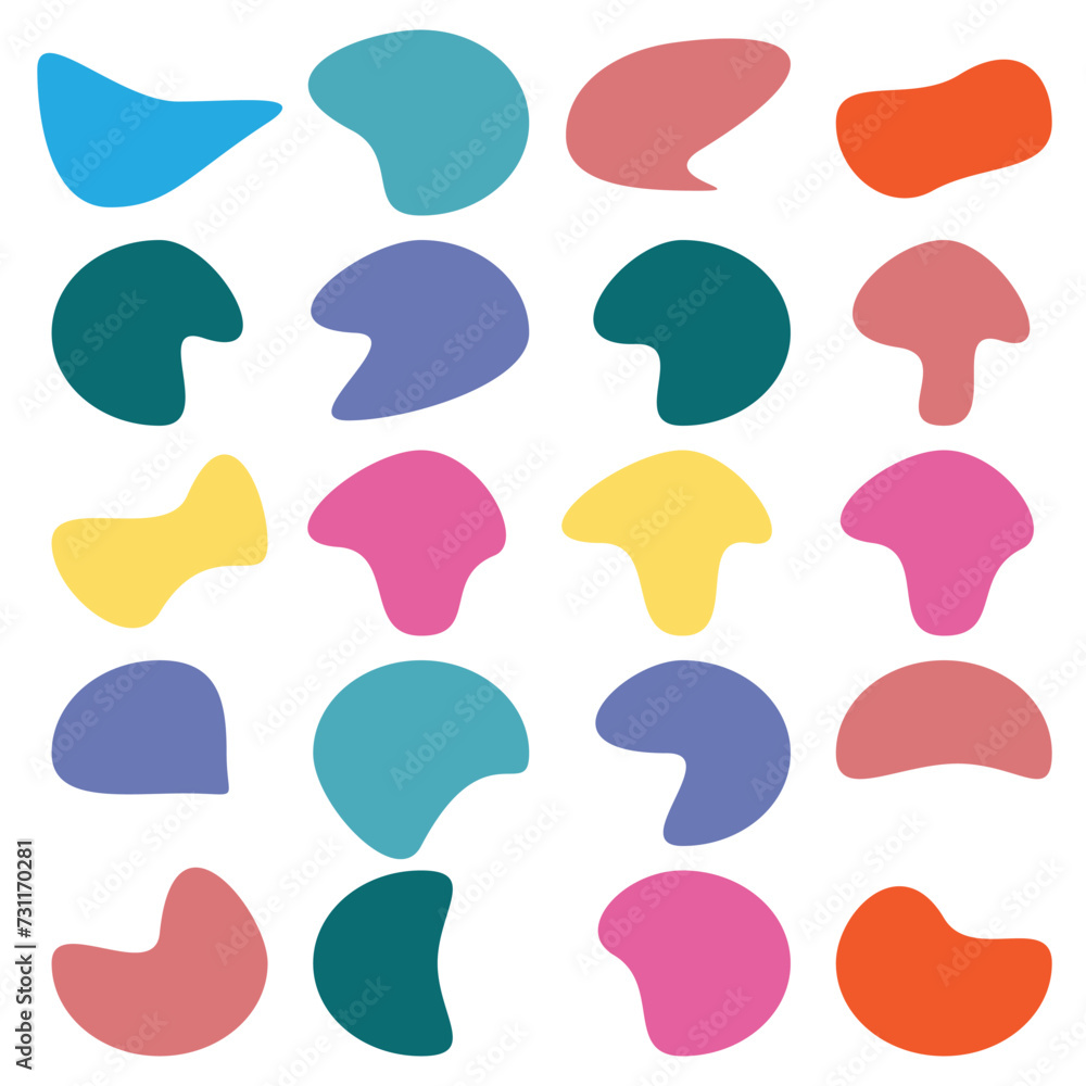 Abstract blob shape vector element Abstract blob shape vector element