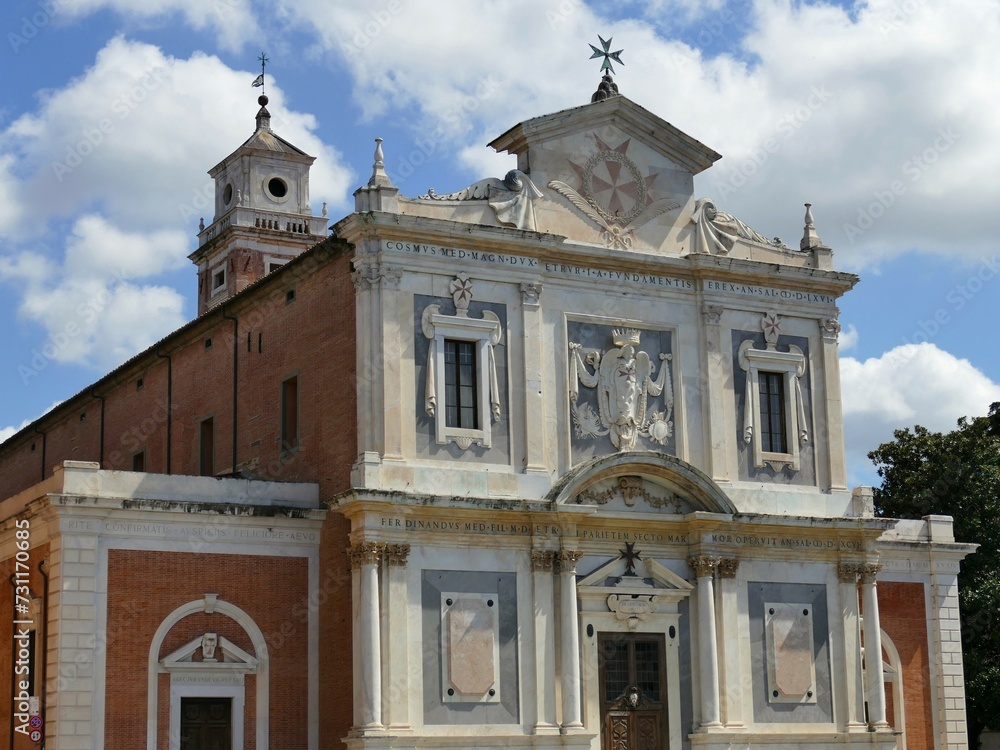 La façade de l’église Santo Stefano dei Cavalieri à Pise