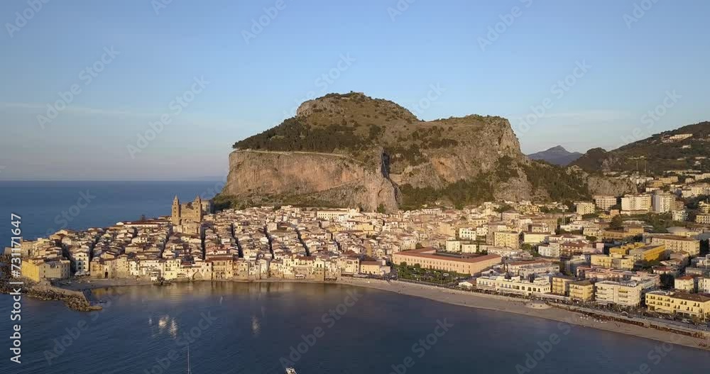 cefalu sicily italy drone 4k cefalu sicily italy drone 4k