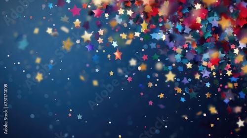 Sparkling Stars Confetti Background: Perfect for Birthdays, Celebrations, and More