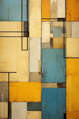 colorful shapes on a wall © Celina