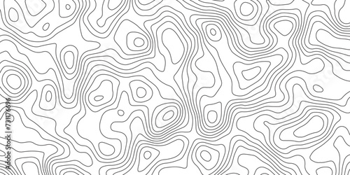 Abstract design with Seamless pattern with lines Topographic map. geographic mountain relief. Retro topographic map. geographic contour map paper texture. terrain path isolated on a white background.