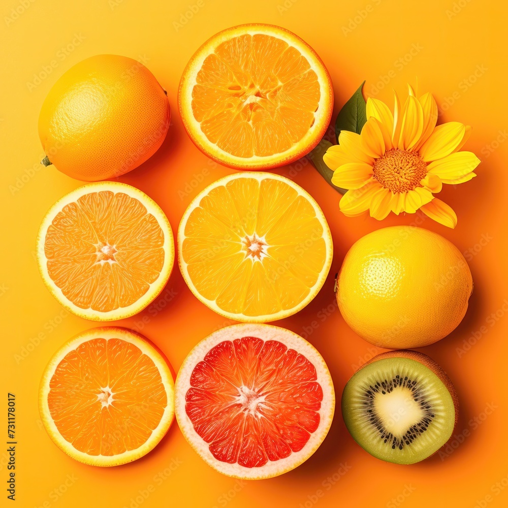 Orange Citrus Fruit slice background, pattern, closeup. Row fresh orange layout, summertime concept for package, grocery product advertising. Orange Citrus Fruit slice background, pattern, closeup. Row fresh orange layout, summertime concept for package, grocery product advertising.