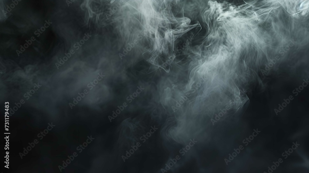 Mysterious Fog in Darkness - Abstract Smoke Background (8k Realistic)