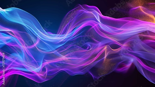 Neon Smoke Waves - Hypnotic Fluid Abstract