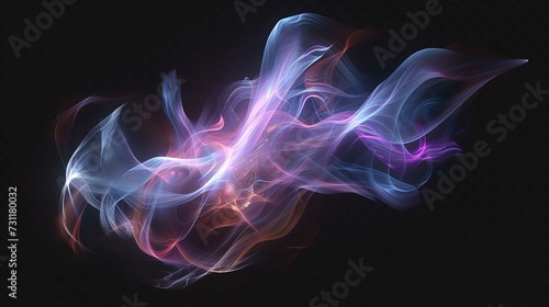 Glowing Ethereal Wisps - Frozen in an Abstract © Devian Art