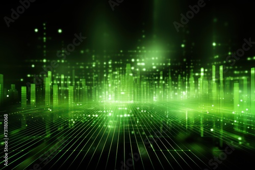 Olive Futuristic Data Stream Abstract Background