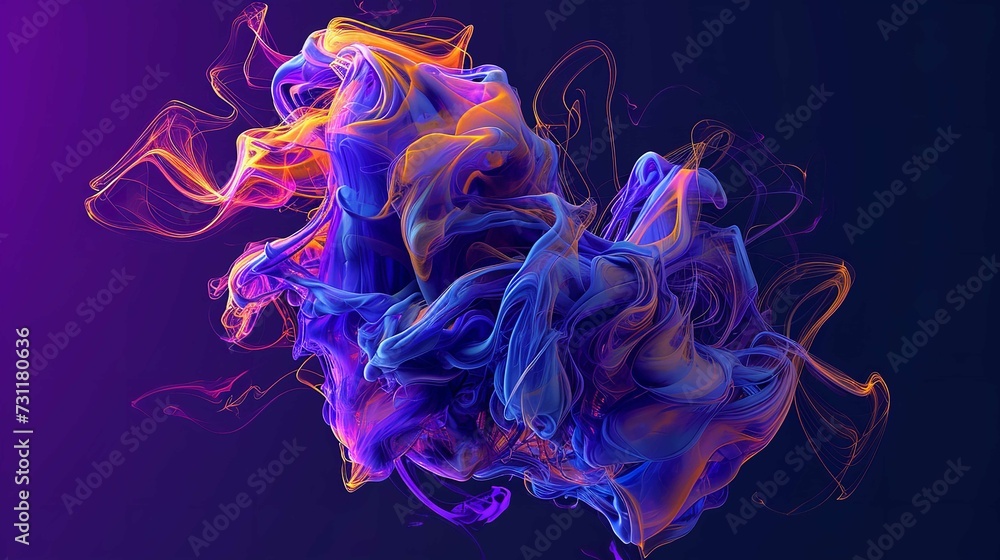 Harmonious Patterns Swirling in an Abstract Composition Harmonious Patterns Swirling in an Abstract Composition