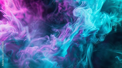 Teal and Orchid Smoke Immersion