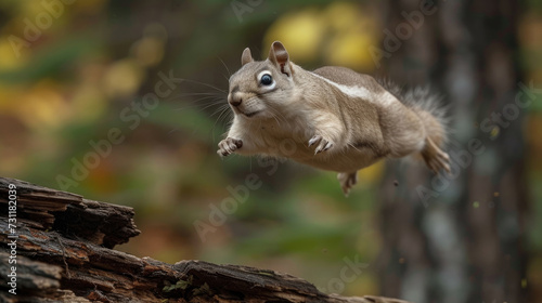 Agile leap of a North American flying squirrel