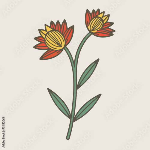 Flower Elements Vector  Flower icon collection - vector illustration