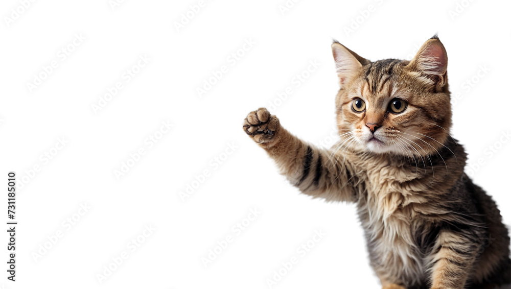 Fototapeta premium cat isolated on white background