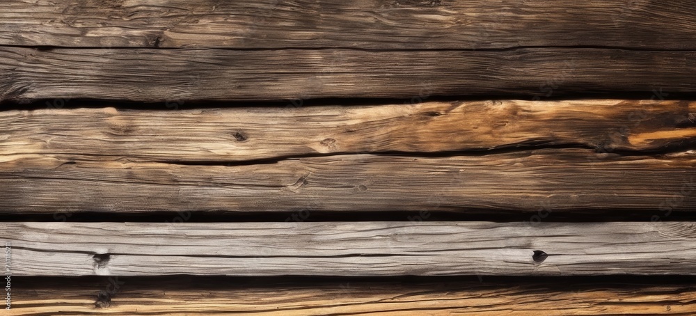 Obraz premium Dark wood planks, wood texture, wooden background for design, top view background