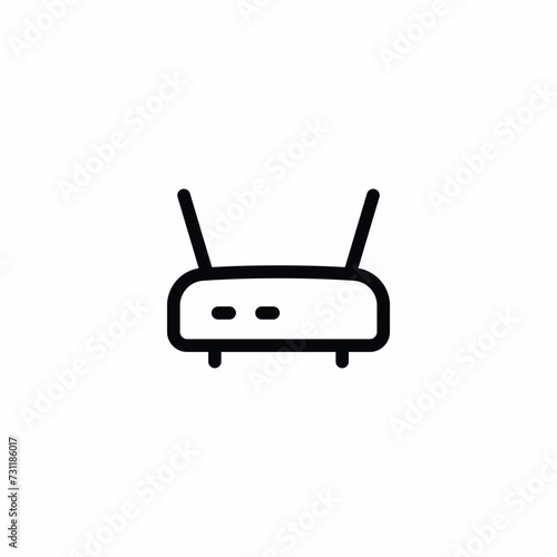 Modem Router Vector Icon Sign Symbol