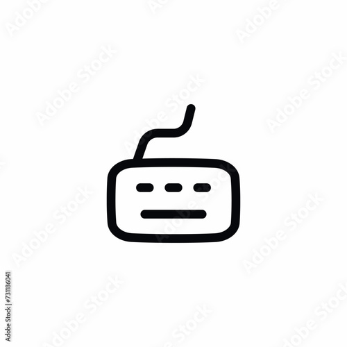 Keyboard Wired Vector Icon Sign Symbol
