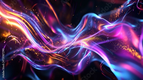 Modern and Abstract Multicolor Music Background