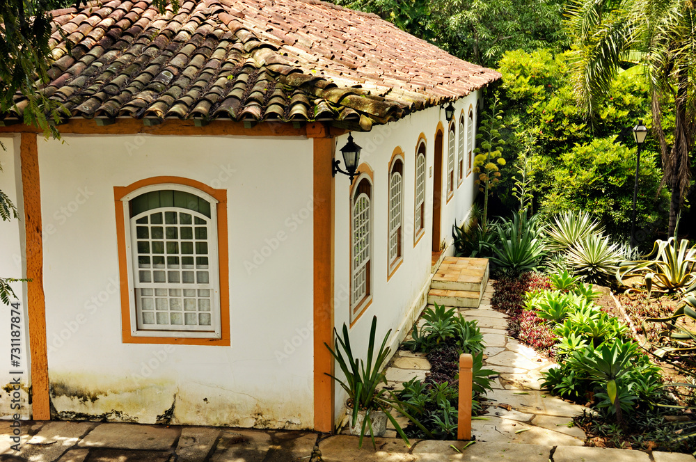 Colonial house in Pirenopolis is a town known for its waterfalls and Portuguese colonial architecture. In 1727 was founded by colonizers who came for the gold  found in the Almas River, GO, BR, 2016