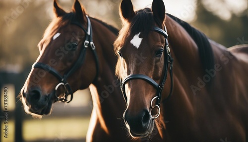 portrait of Thoroughbred Yearlings  © abu