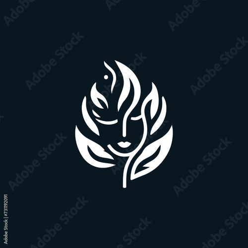 Woman On Fire vector illustration Logo  T-shirt Use