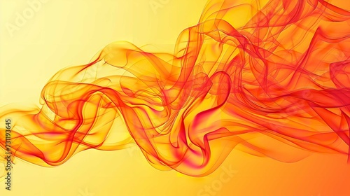 Red, Orange, and Yellow Abstract Smoke Gradient