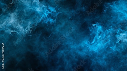 Seamless Pattern with Texture of Blue Smoke