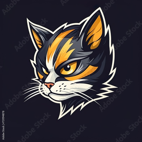 hand drawn cat mascot logo   © Umar