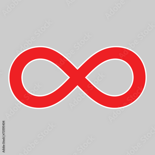 Infinity Logo designs template, Infinite logo symbol vector, Logo symbol icon. Vector illustration. Eps file 181.