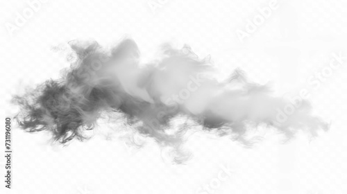 Vector of Smoke or Fog Isolated on White Transparent Background © Devian Art