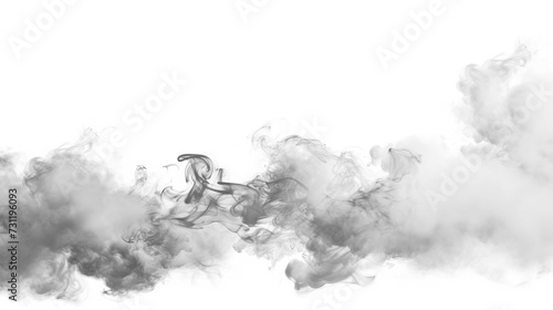 Vector of Smoke or Fog Isolated on White Transparent Background