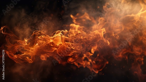  Vibrant Modern Wallpaper with Fire Flames and Smoke (8K)