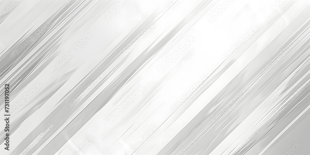 Fototapeta premium A white and gray diagonal line abstract background featuring a white paper background with slanted lines. The design includes several layered flat lines for a visually appealing effect.