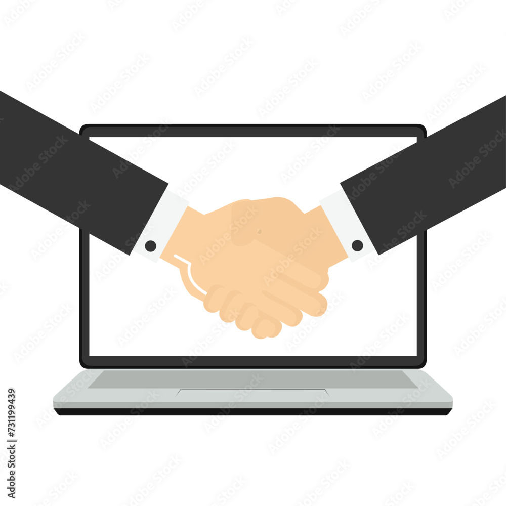 The concept of togetherness or teamwork that supports each other. Successful businessman completing deal and handshake on jigsaw puzzle. cooperation and agreement to help the success of the business. The concept of togetherness or teamwork that supports each other. Successful businessman completing deal and handshake on jigsaw puzzle. cooperation and agreement to help the success of the business.