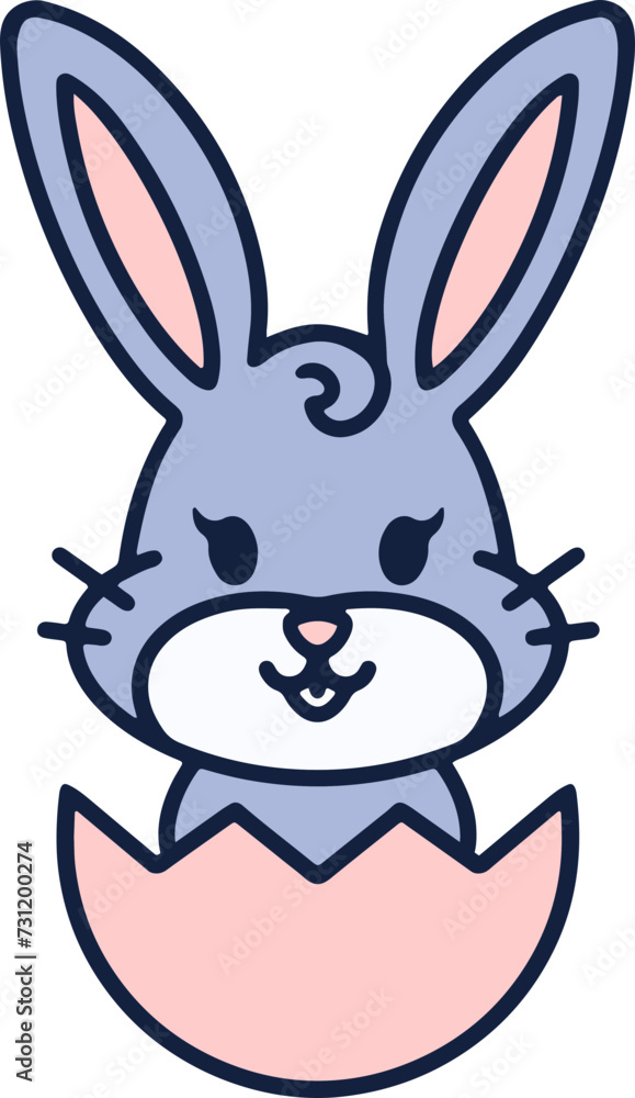 colorful easter bunny and easter egg colorful easter bunny and easter egg