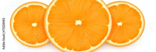 Orange round circle isolated on white background