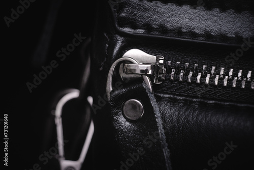 An accessory for men. Leather bag close-up