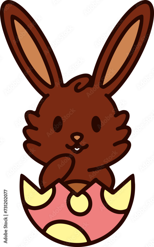 easter bunny hatching from egg easter bunny hatching from egg