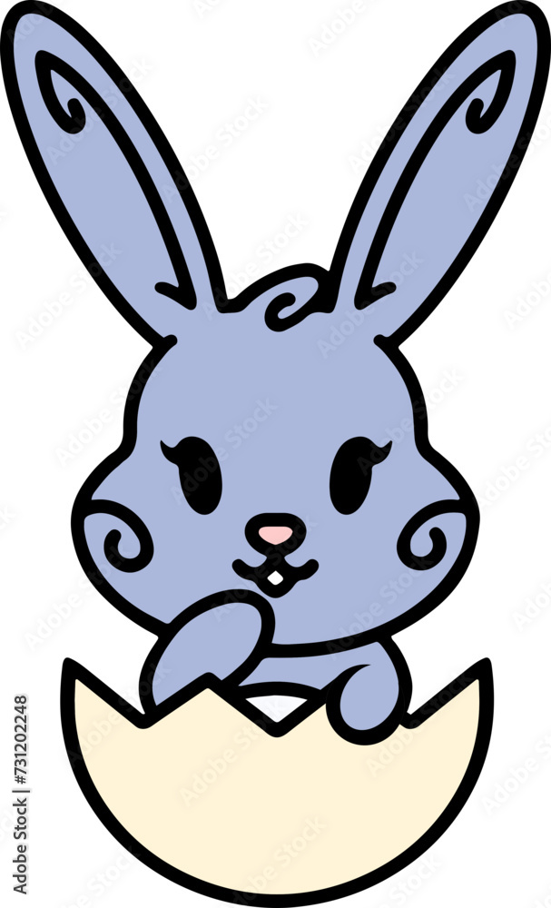 easter bunny in easter egg easter bunny in easter egg