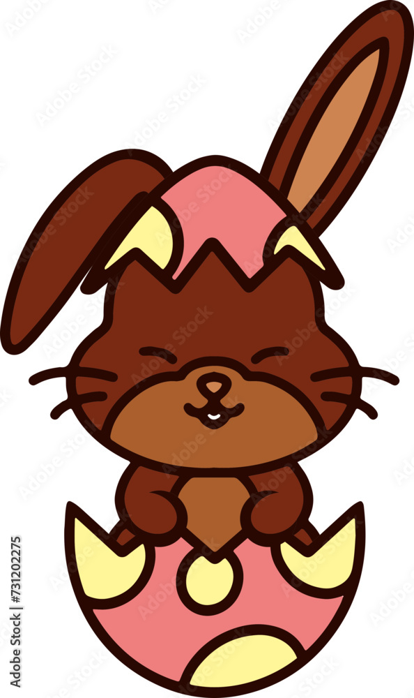 easter bunny in easter egg easter bunny in easter egg