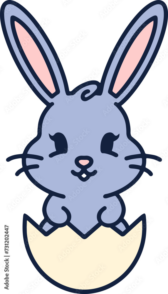 easter bunny in easter egg easter bunny in easter egg