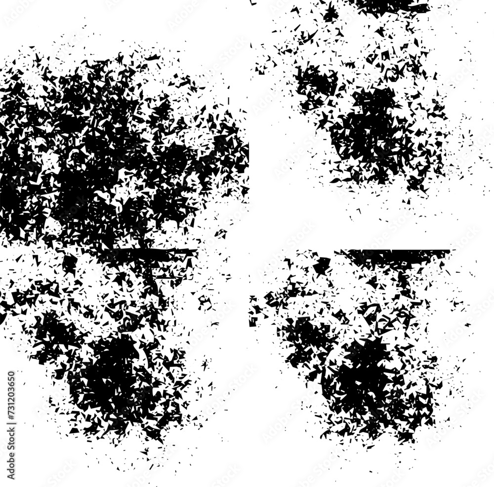 Fototapeta premium Rustic grunge vector texture with grain and stains. Abstract noise background. Weathered surface. Dirty and damaged. Detailed rough backdrop. Vector graphic illustration with transparent white. EPS10.