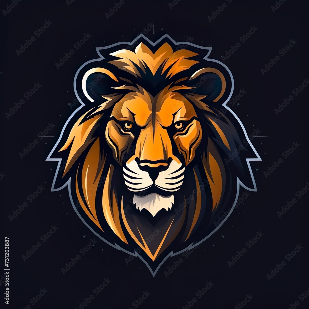 hand drawn lion mascot logo hand drawn lion mascot logo