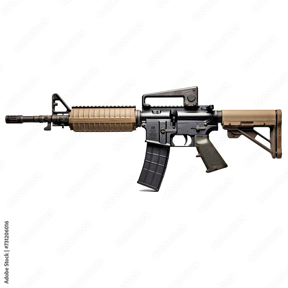 M240 machine gun isolated on transparent background M240 machine gun isolated on transparent background